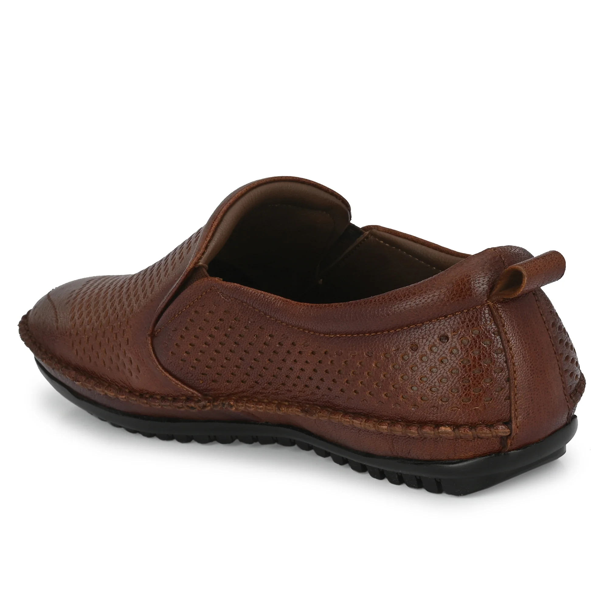 Egoss Leather Casual Slip On Shoes For Men - Image 5