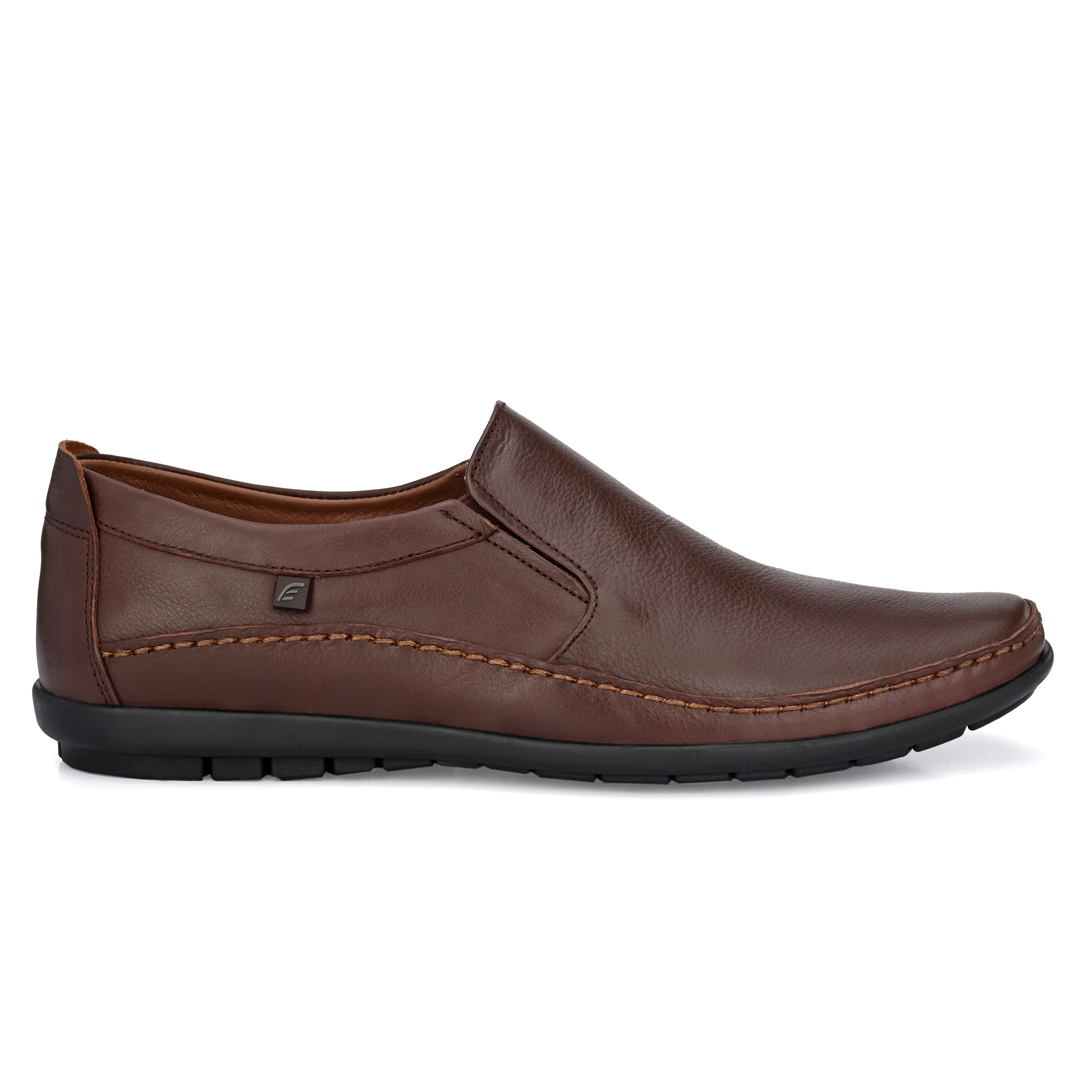 Egoss Leather Casual Slip On Shoes For Men - Image 4