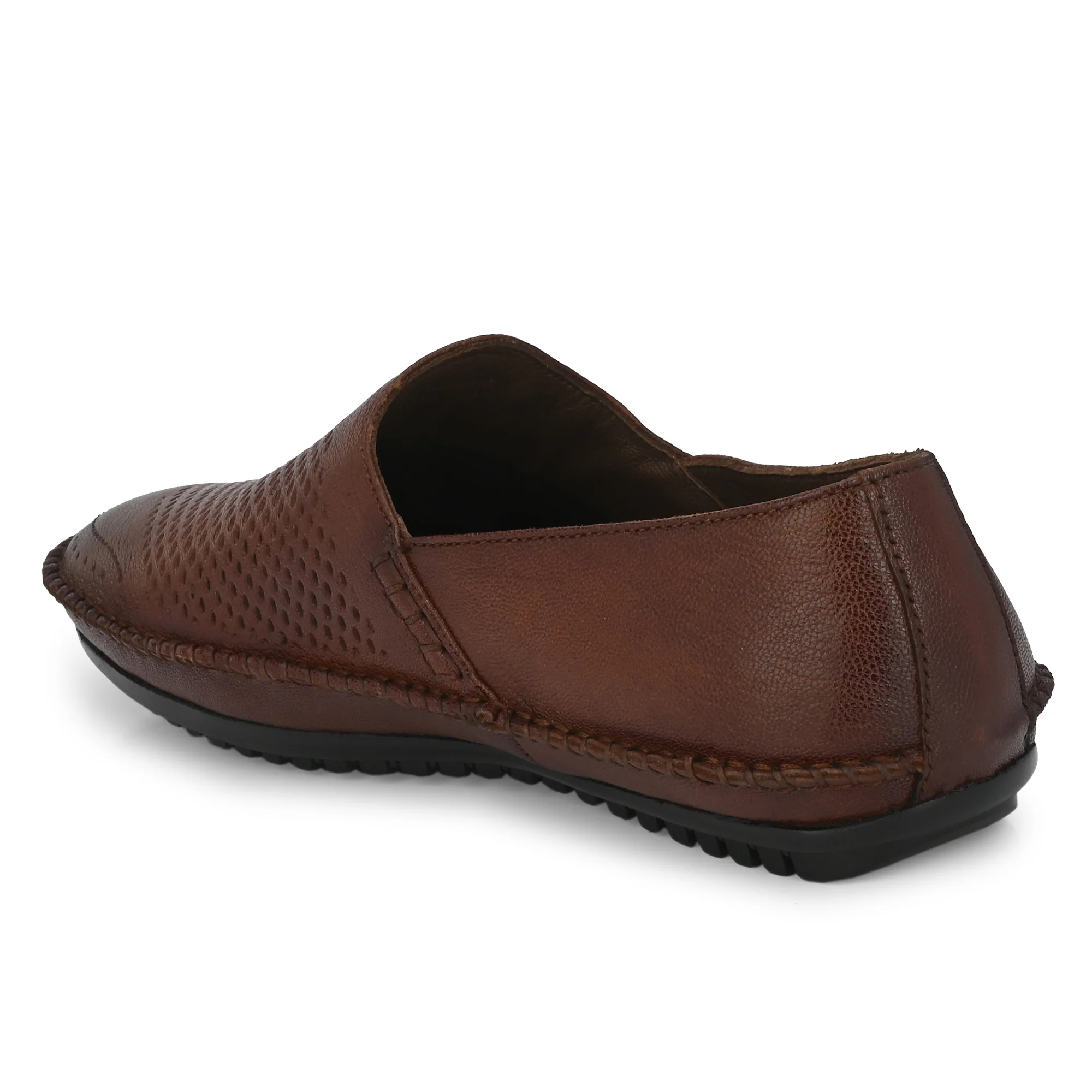 Egoss Leather Casual Slip On Shoes For Men - Image 11
