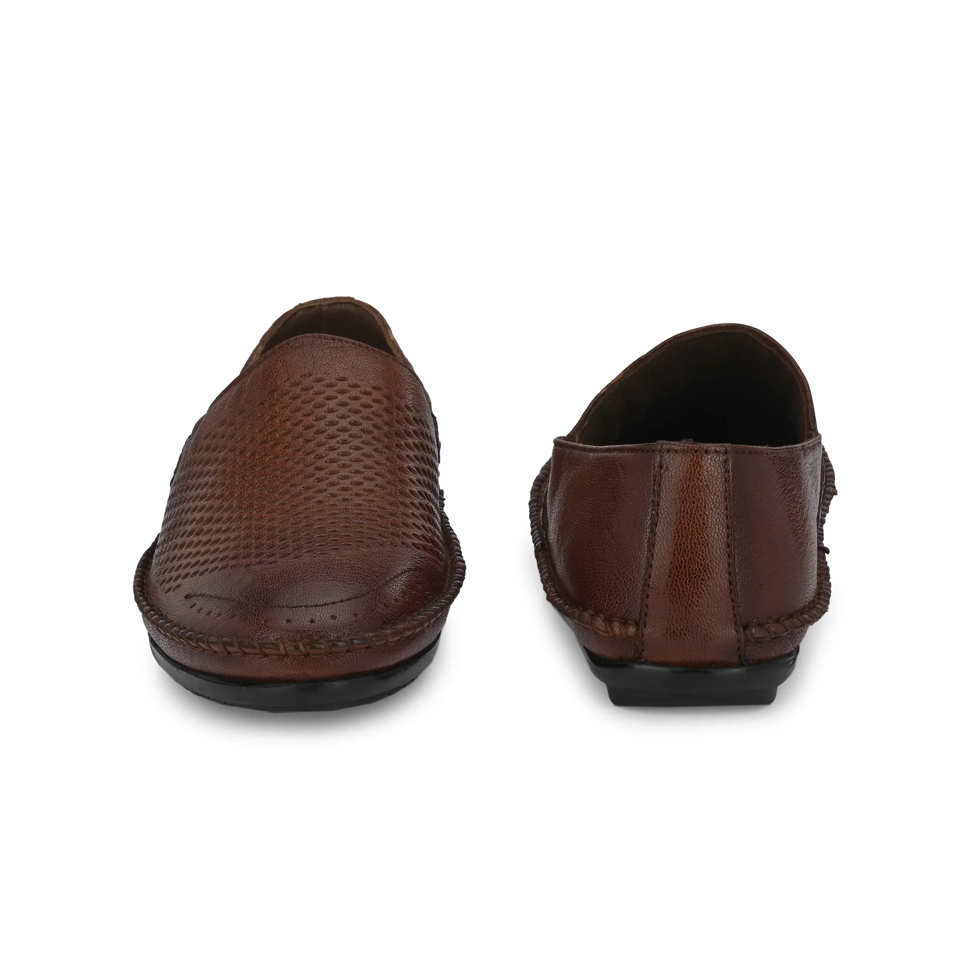 Egoss Leather Casual Slip On Shoes For Men - Image 12