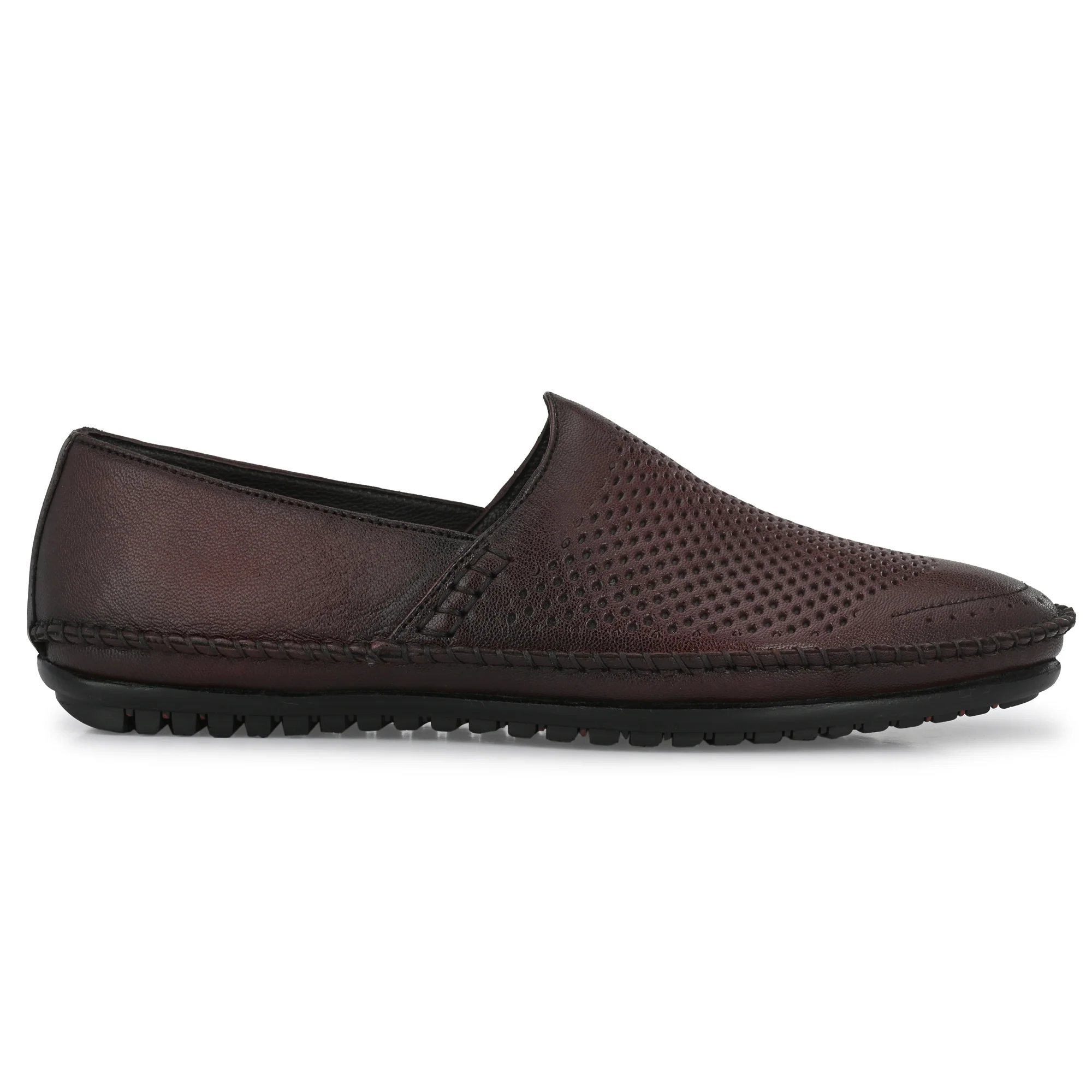 Egoss Leather Casual Slip On Shoes For Men - Image 16