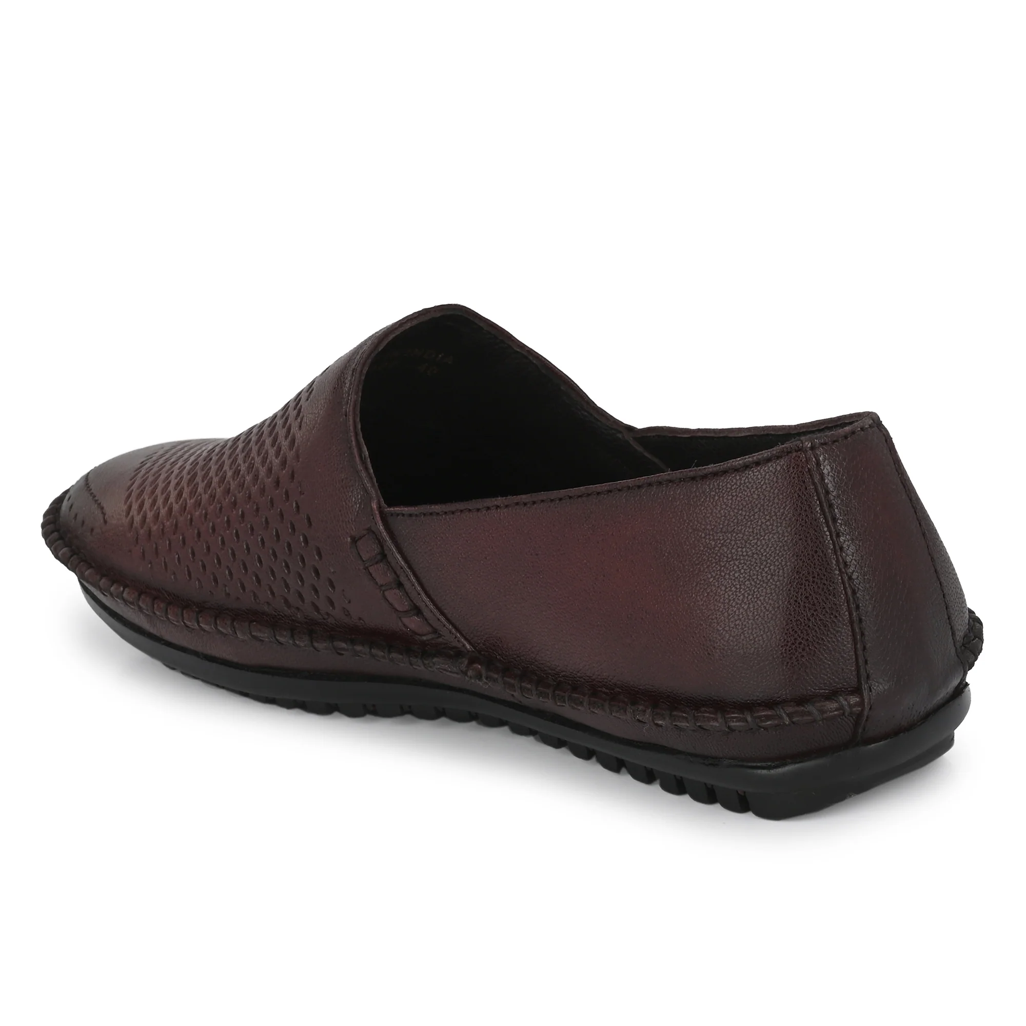 Egoss Leather Casual Slip On Shoes For Men - Image 17