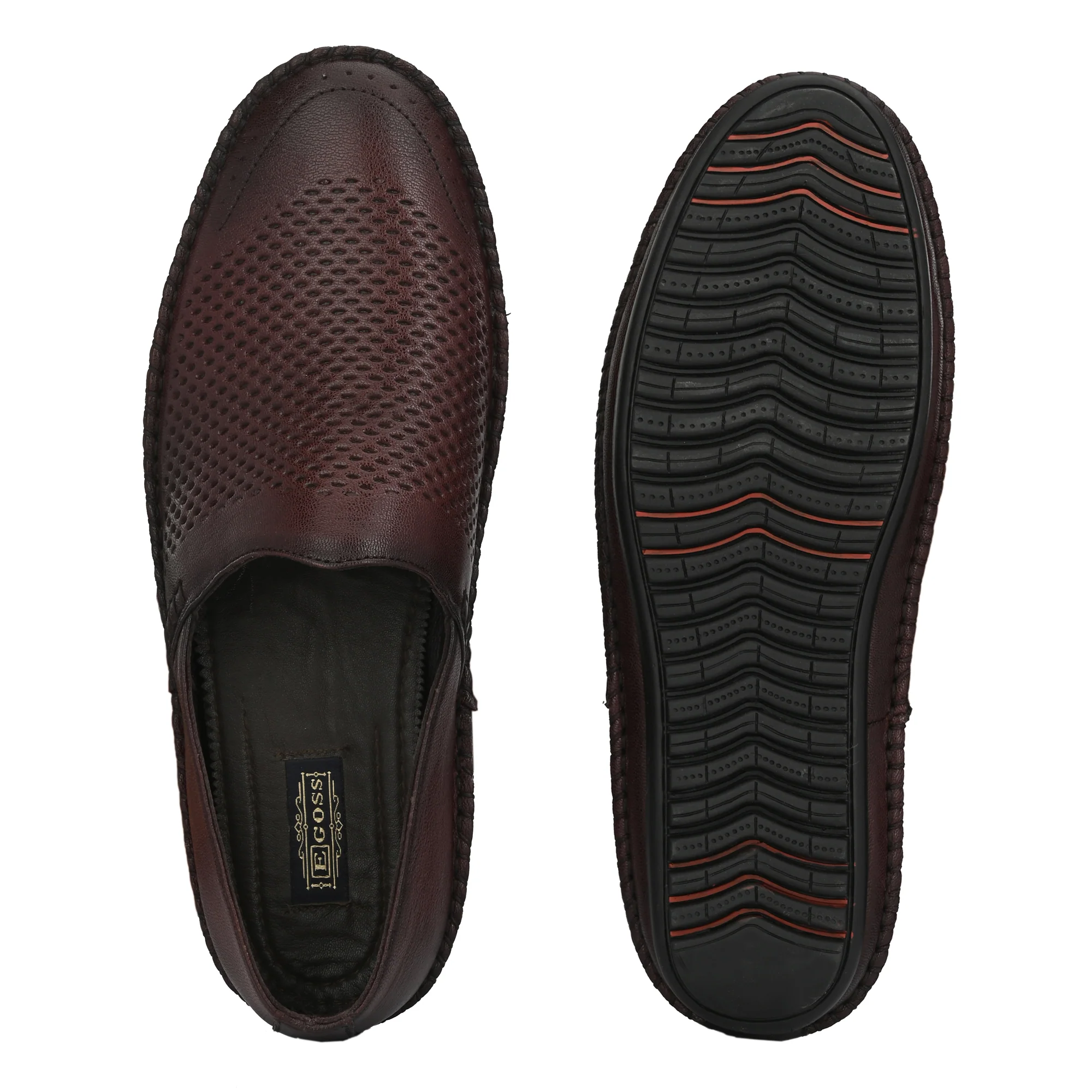 Egoss Leather Casual Slip On Shoes For Men - Image 19
