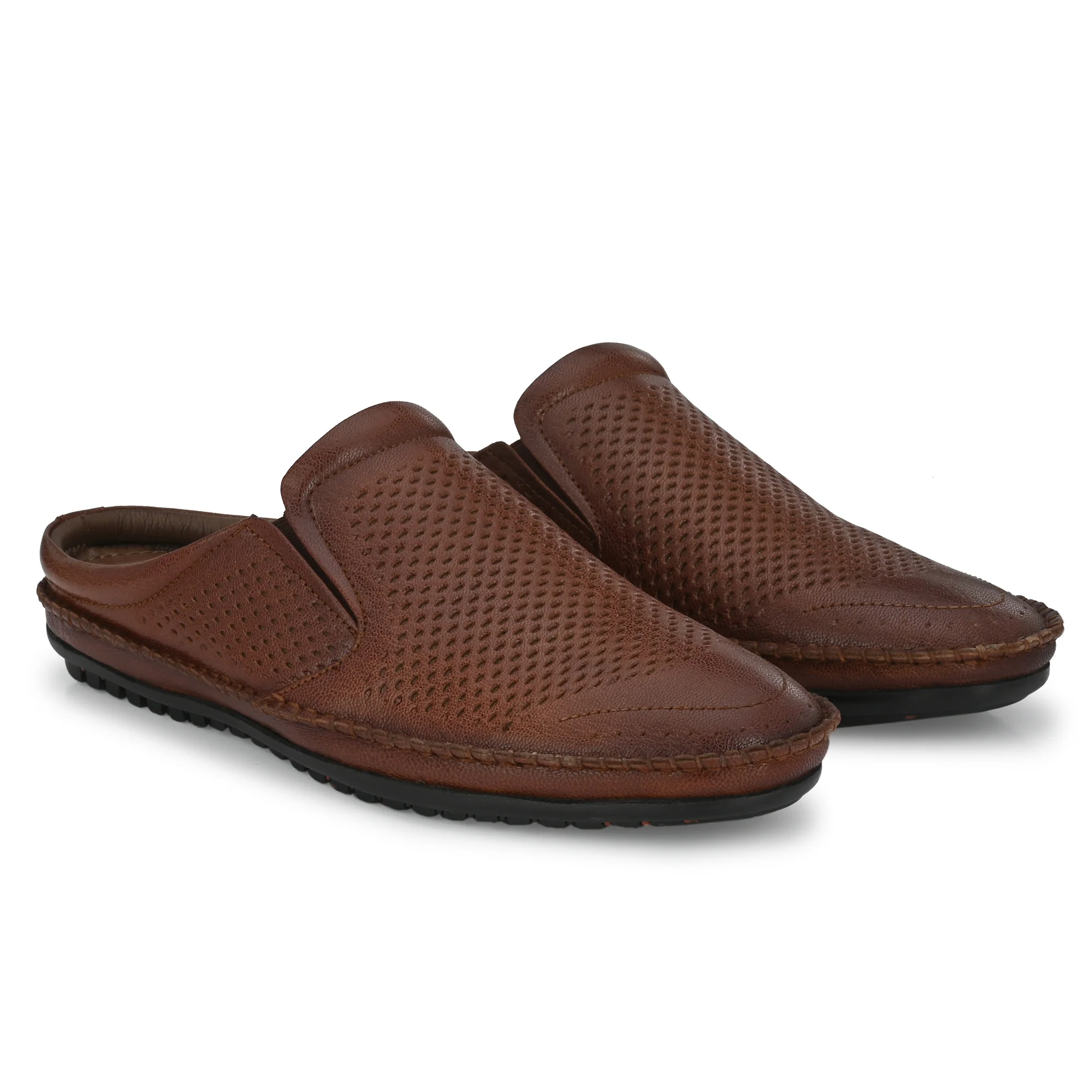 Egoss Leather Casual Slip On Shoes For Men - Image 16