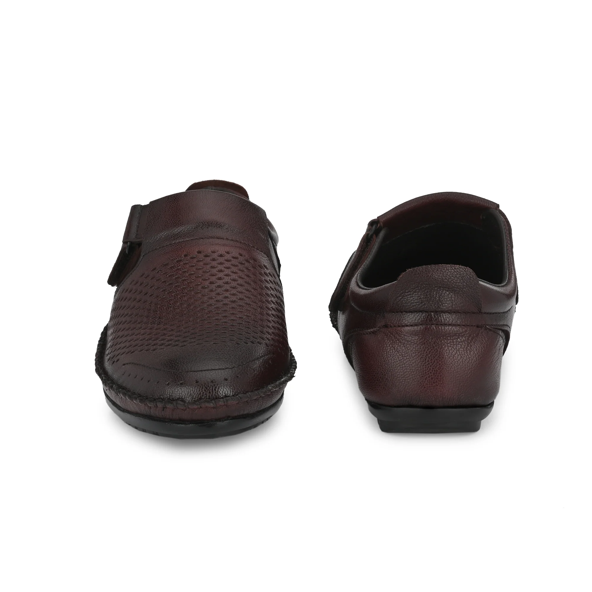 Egoss Leather Casual Slip On Shoes For Men - Image 11