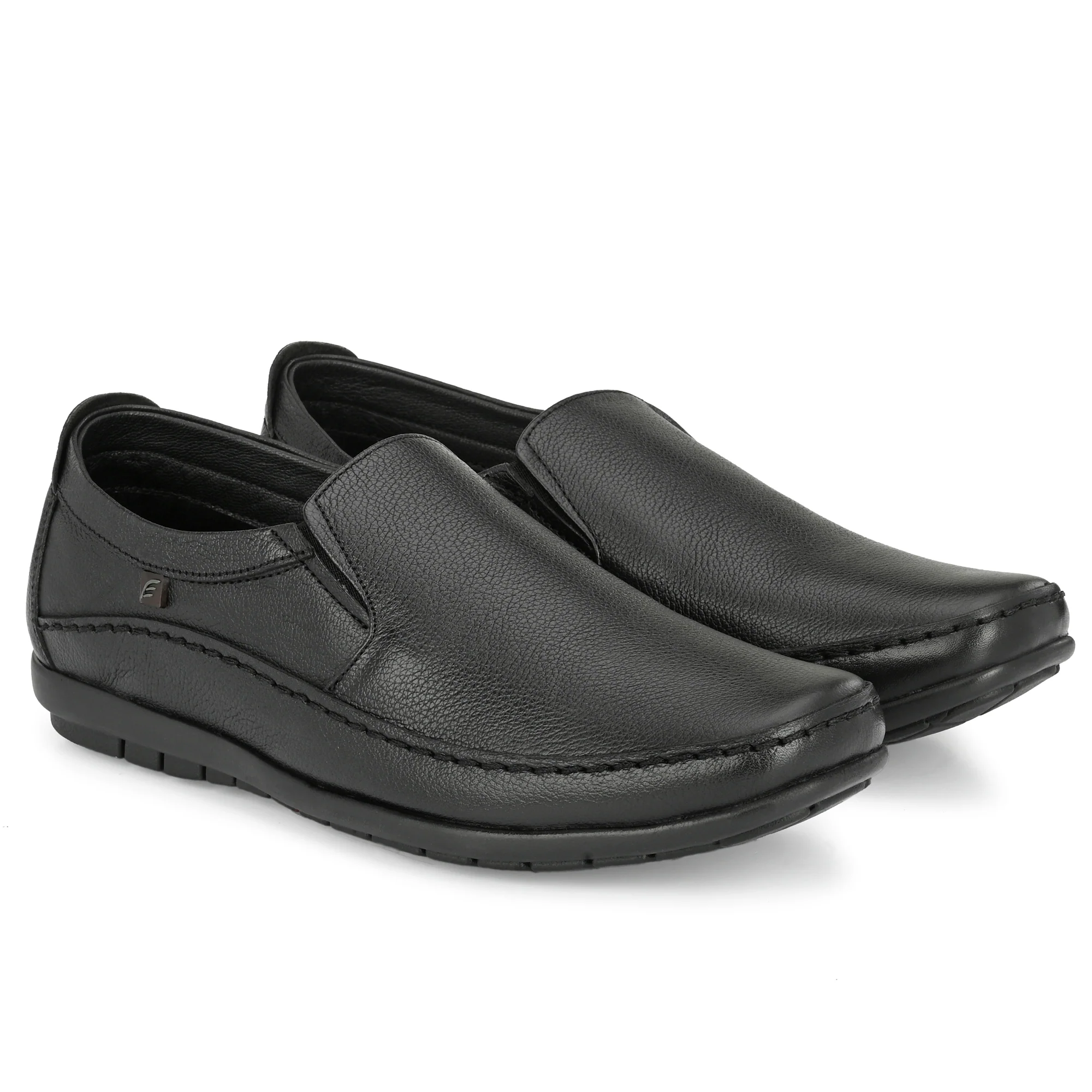 Egoss Leather Casual Slip On Shoes For Men - Image 8