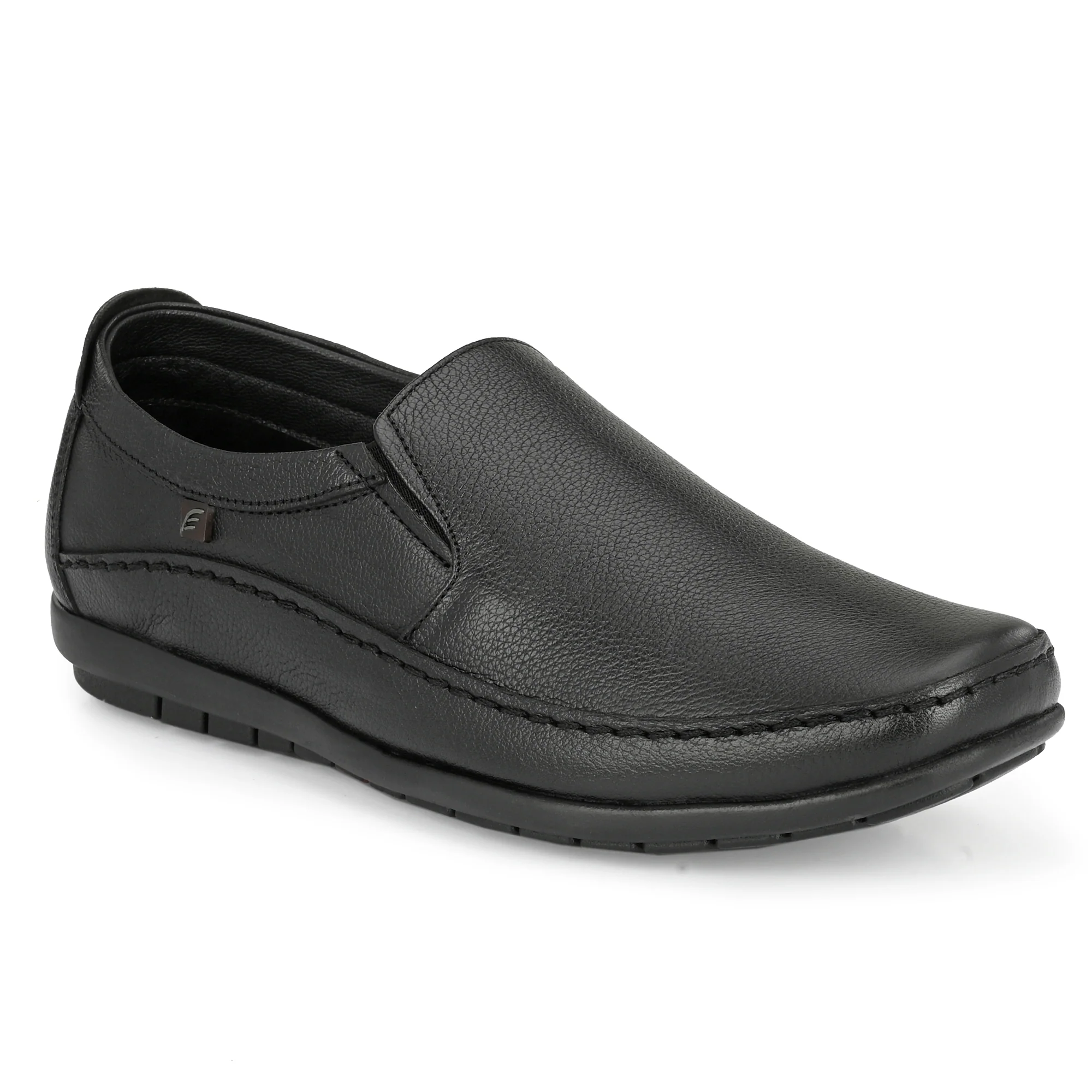 Egoss Leather Casual Slip On Shoes For Men - Image 9