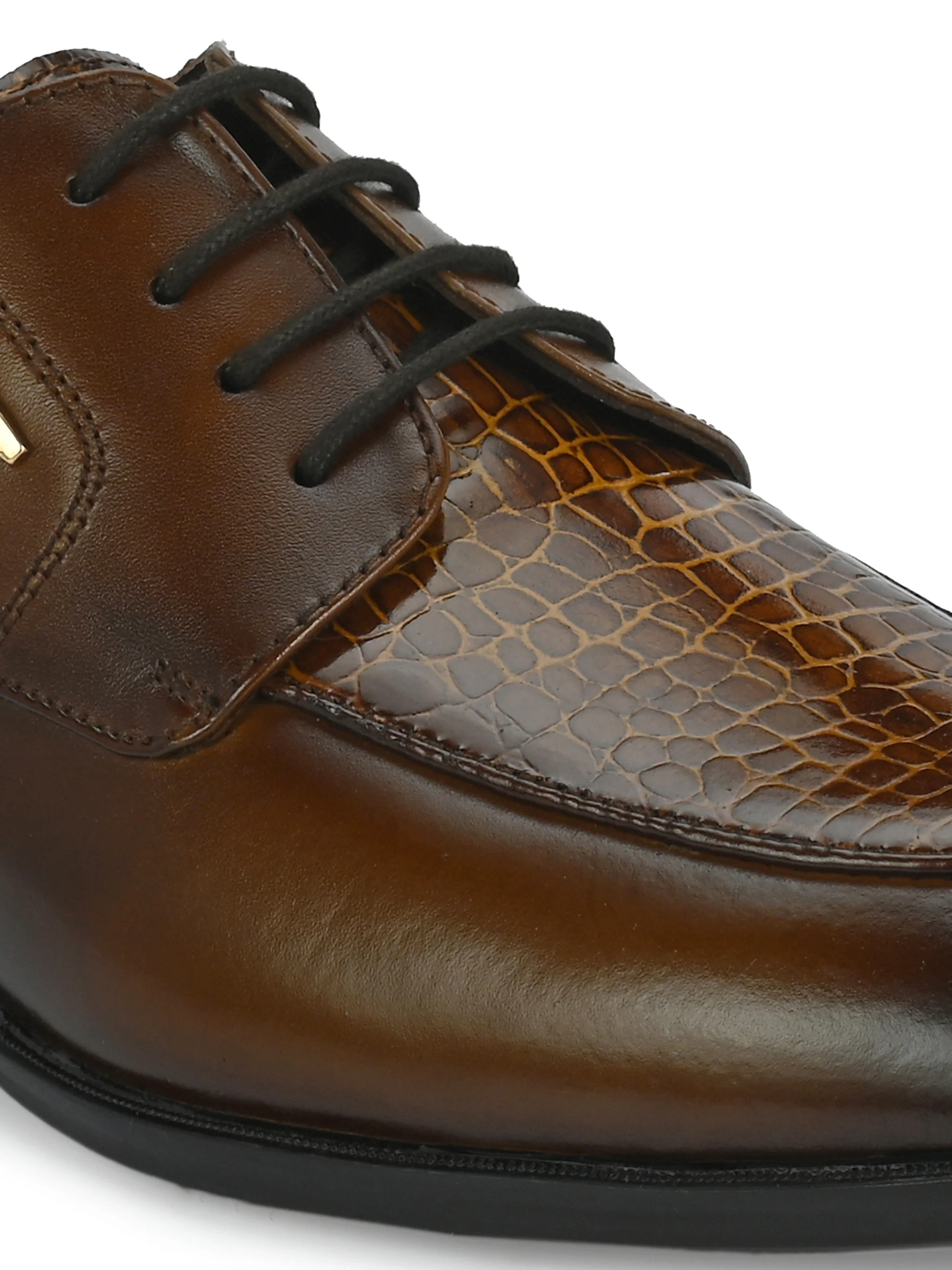 Egoss Platinum Lace-Up Shoes For Men - Image 3