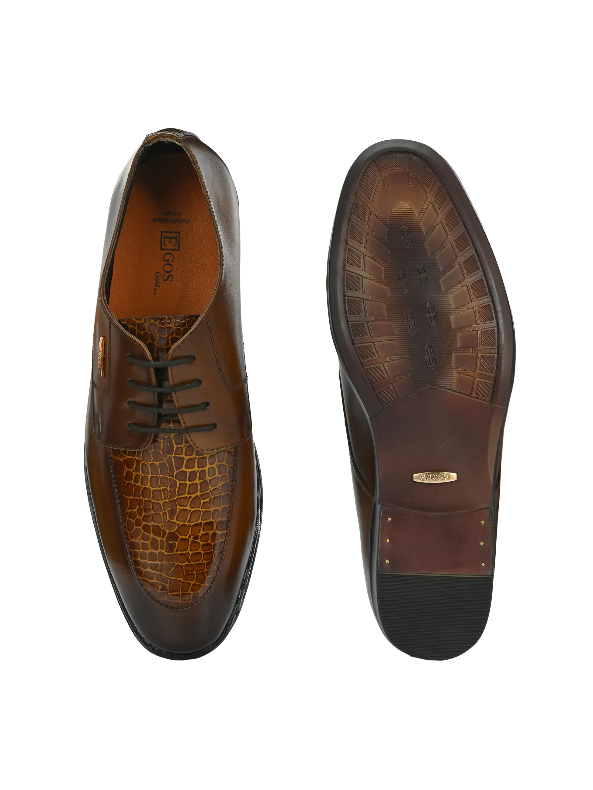 Egoss Platinum Lace-Up Shoes For Men - Image 8