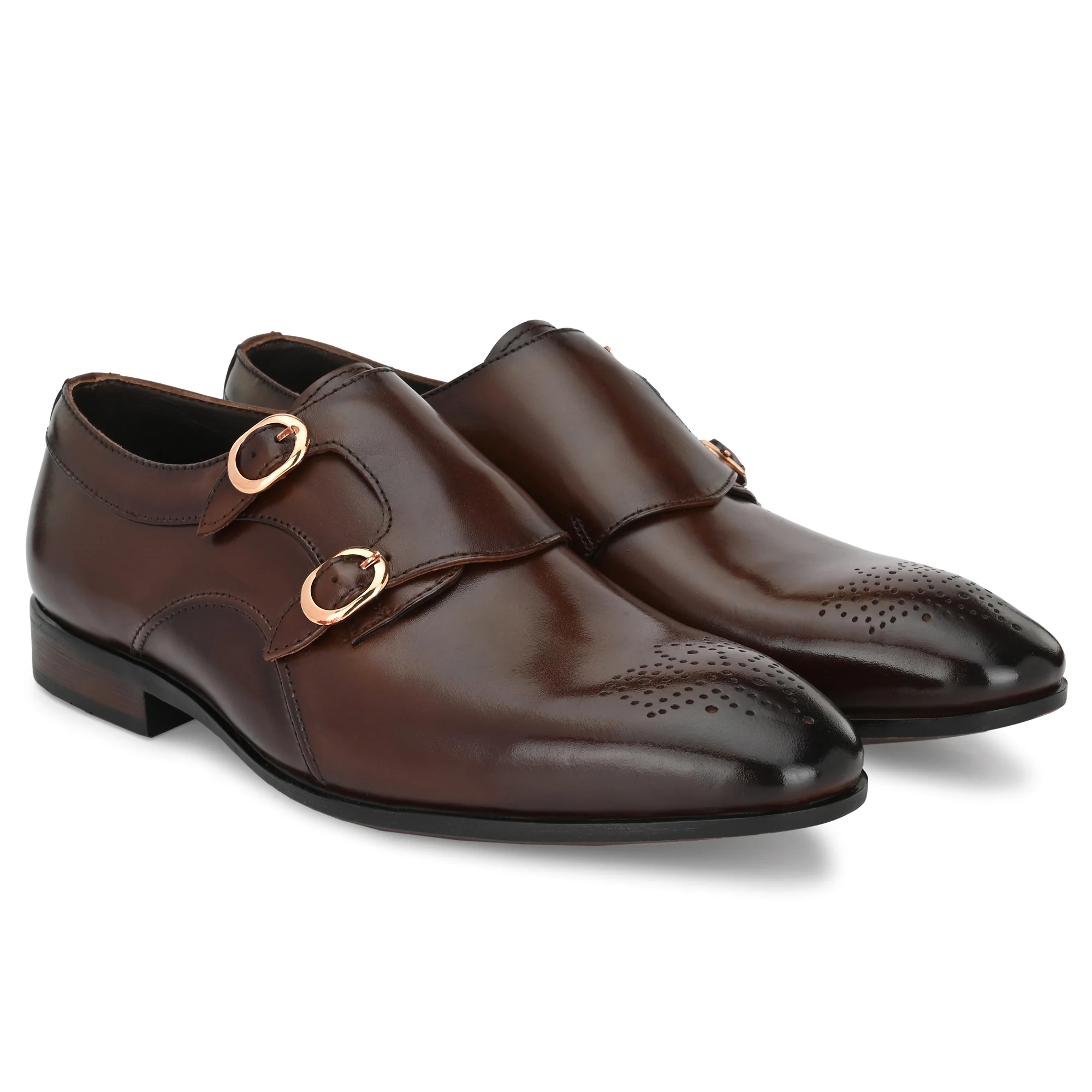 Formal Leather Buckled Shoes For Men - Image 6