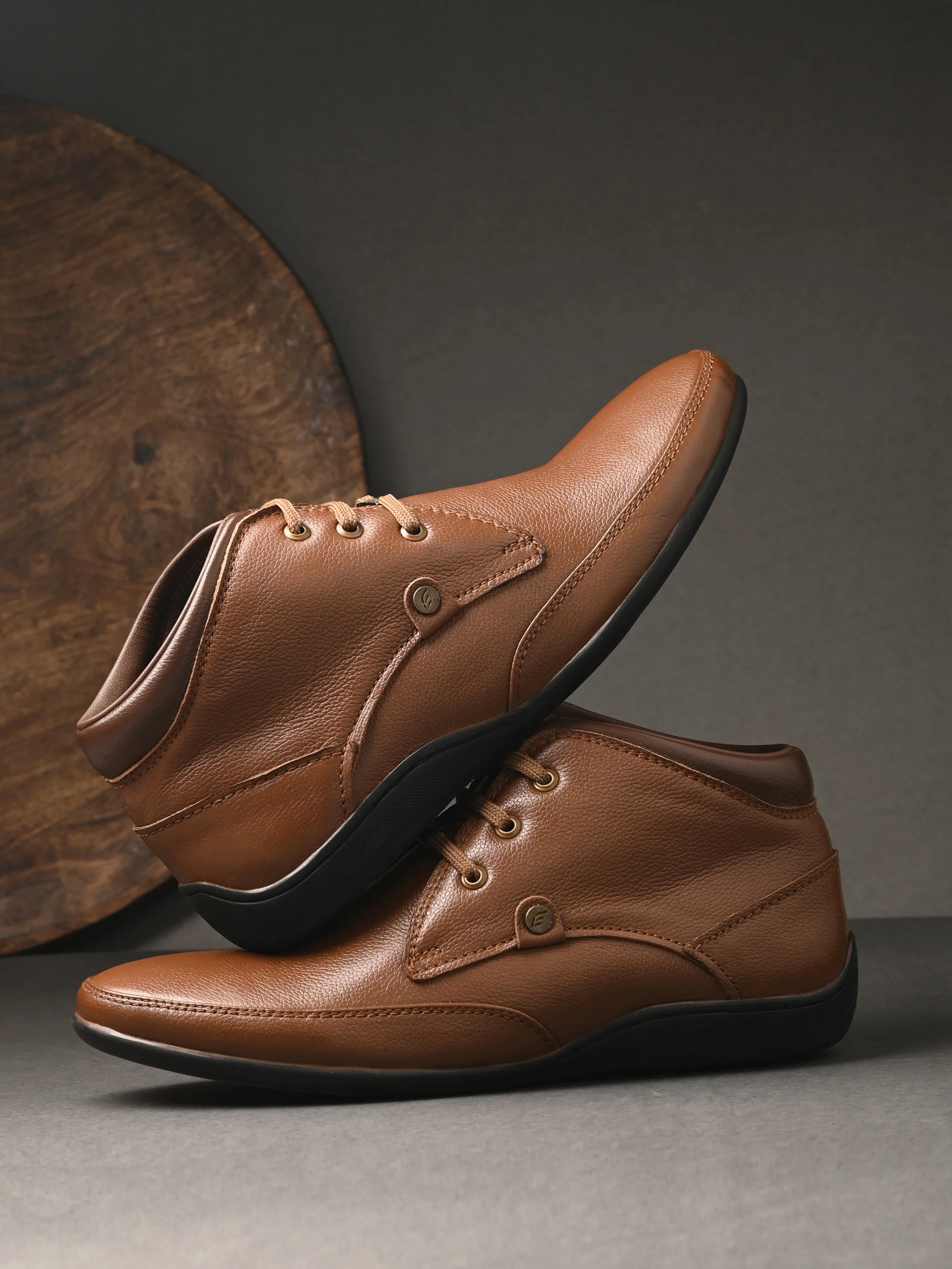 Egoss Leather Casual Boots For Men - Image 17