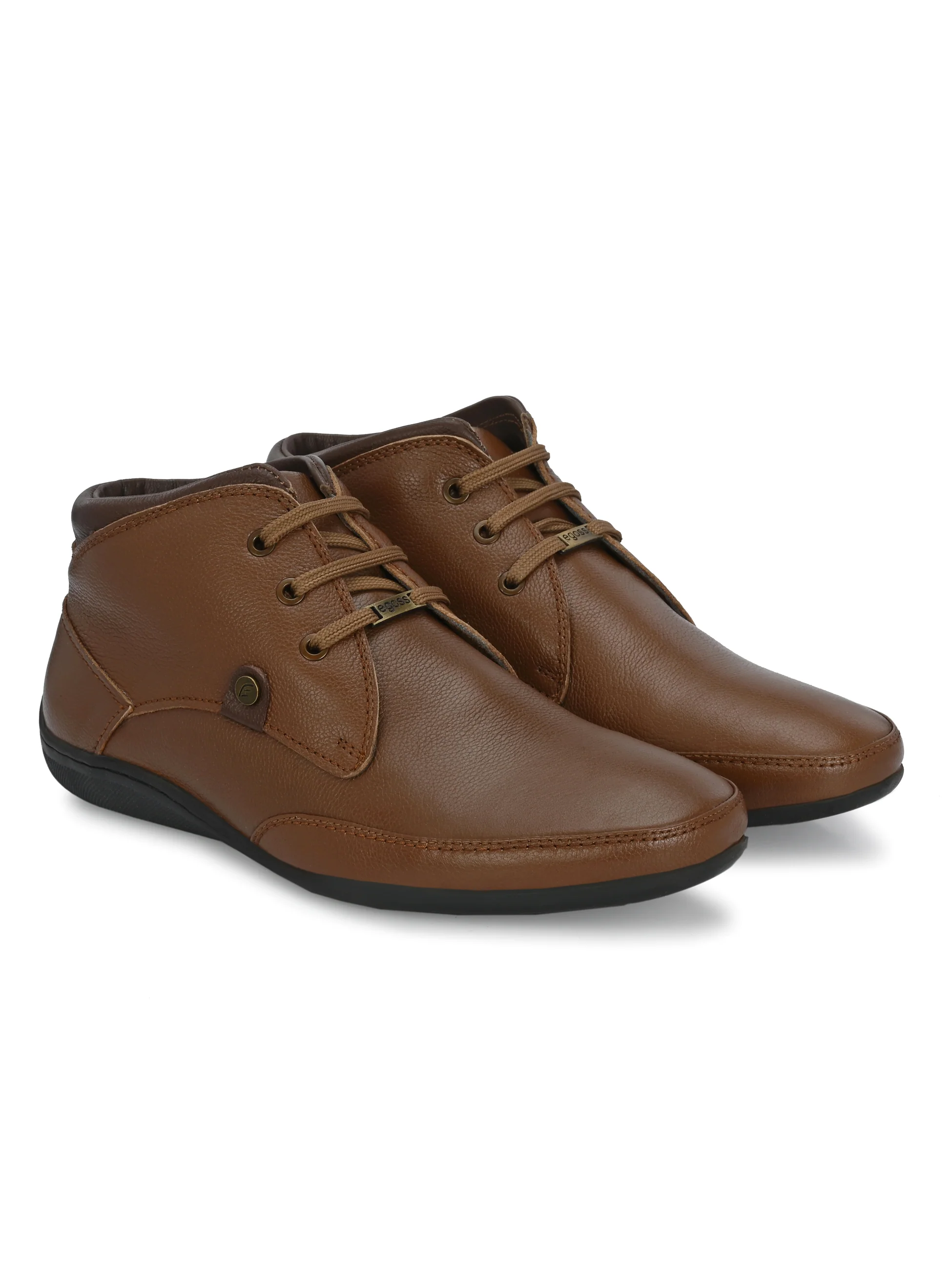 Egoss Leather Casual Boots For Men - Image 18