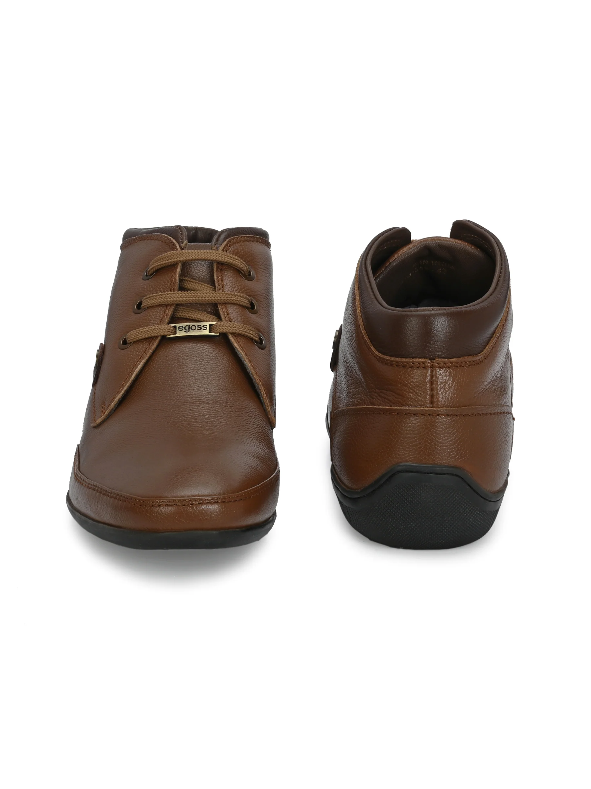 Egoss Leather Casual Boots For Men - Image 23