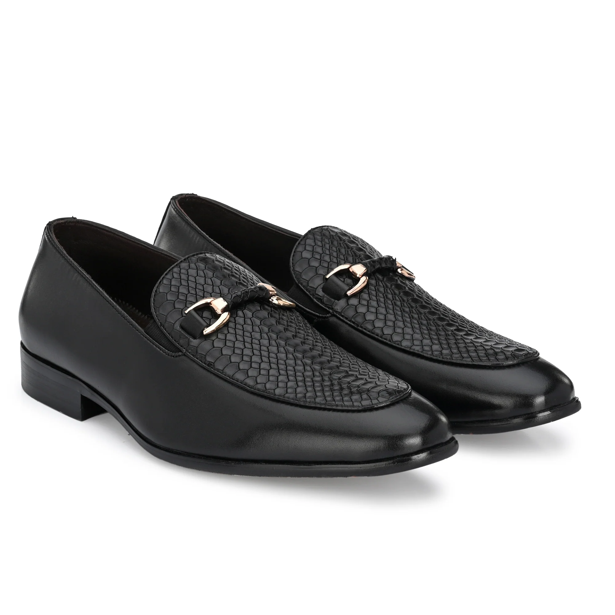 Egoss Imprinted Buckled Loafers For Men - Image 3