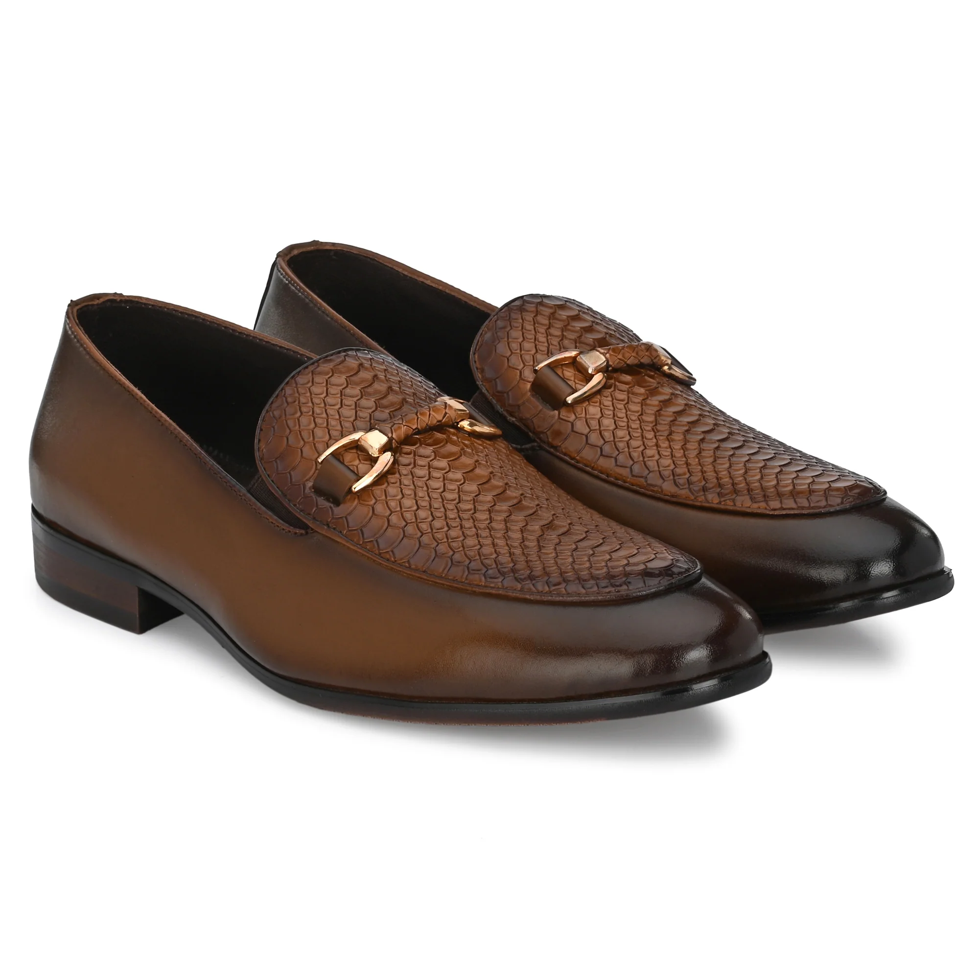 Egoss Imprinted Buckled Loafers For Men - Image 8
