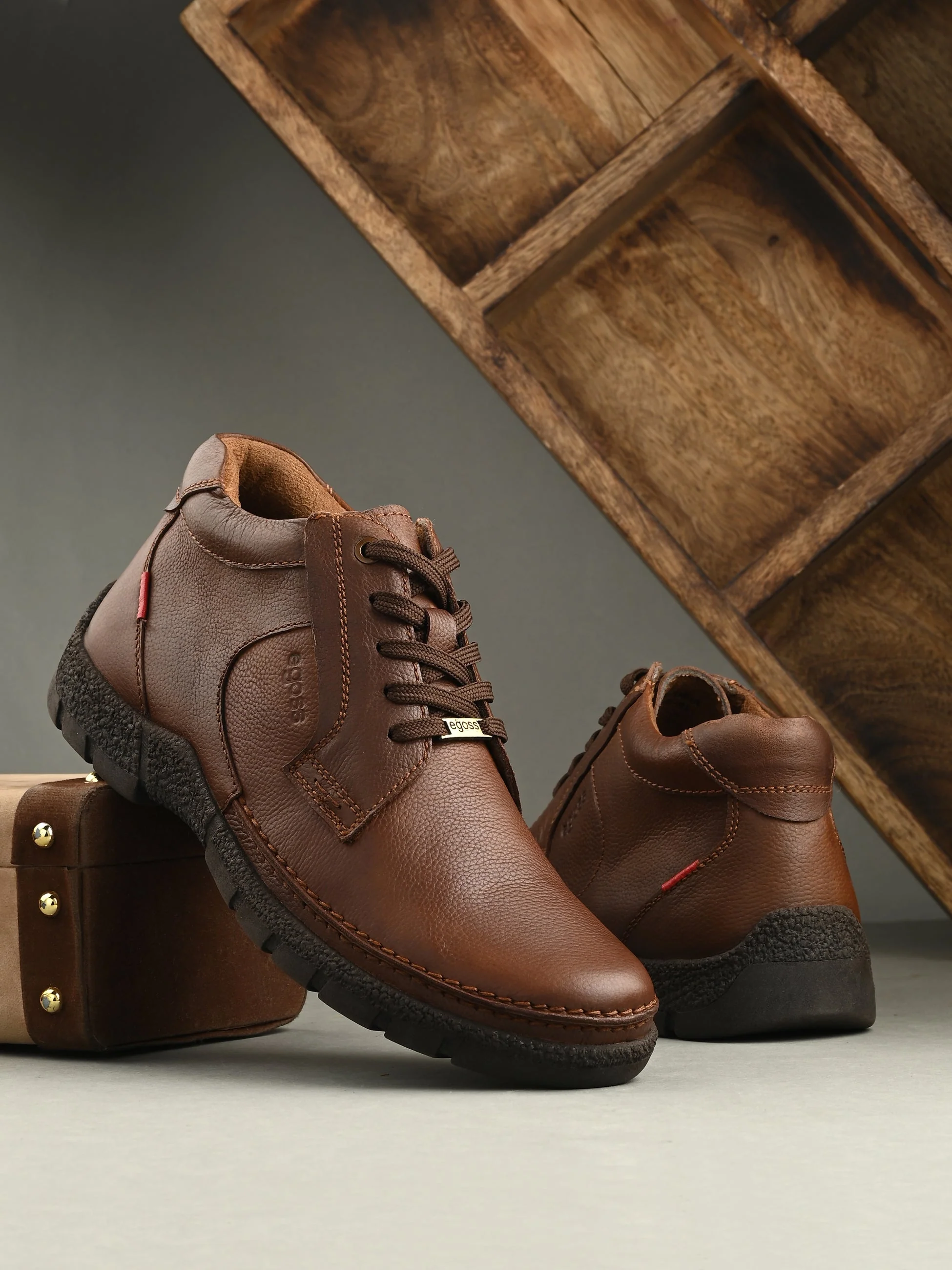 Mudtrail Lace-Up Low Ankle Boots by Aspeerio - Image 15