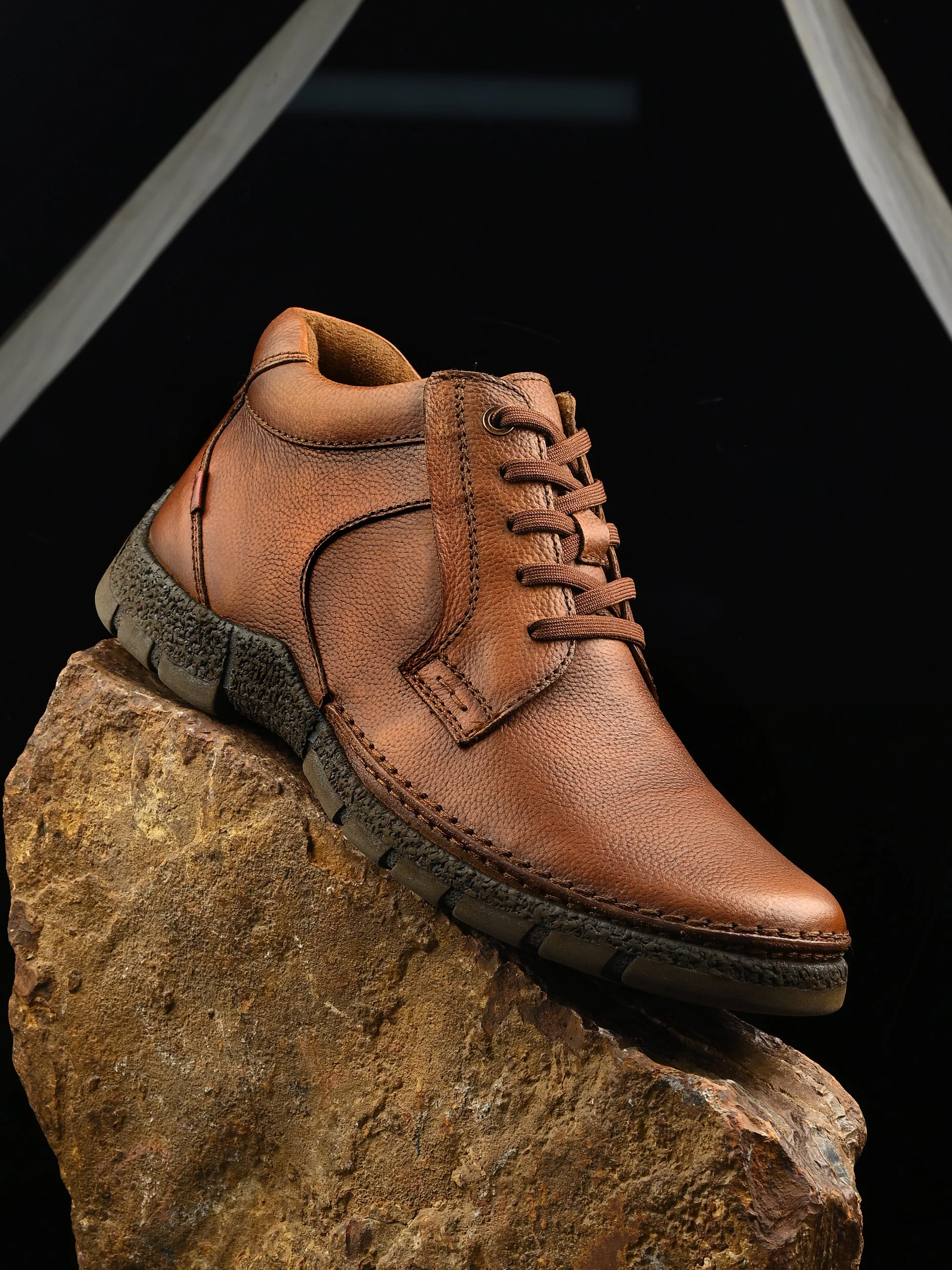 Mudtrail Lace-Up Low Ankle Boots by Aspeerio - Image 8