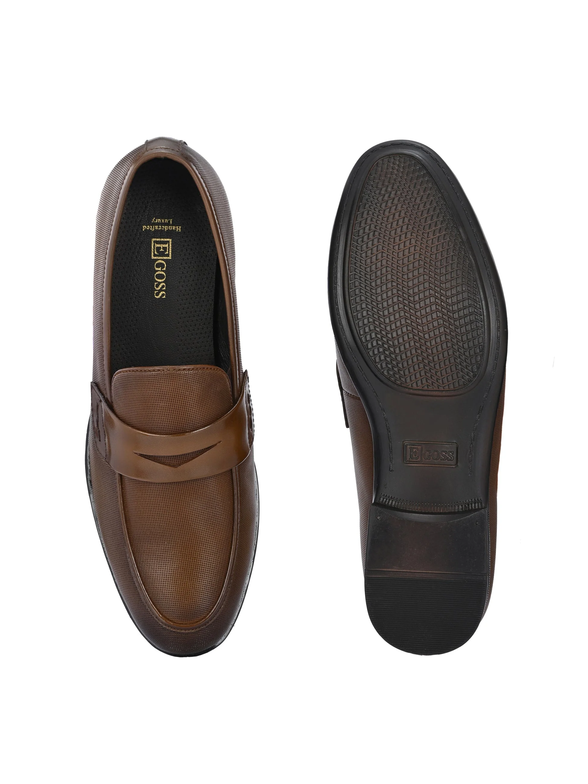 Nova Textured Penny Loafers by Aspeerio - Image 8