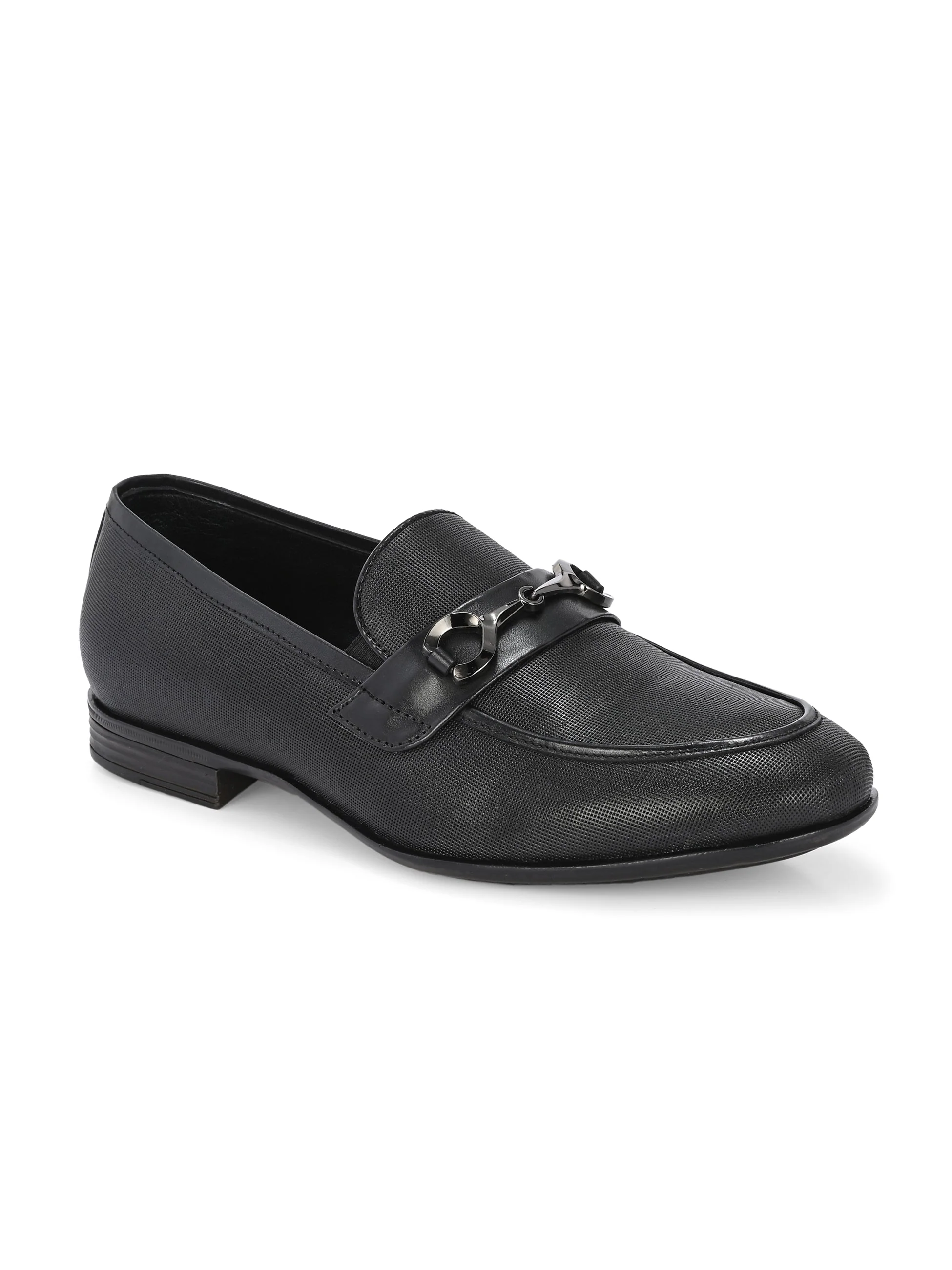 Nova Textured Buckled Loafers by Aspeerio - Image 3