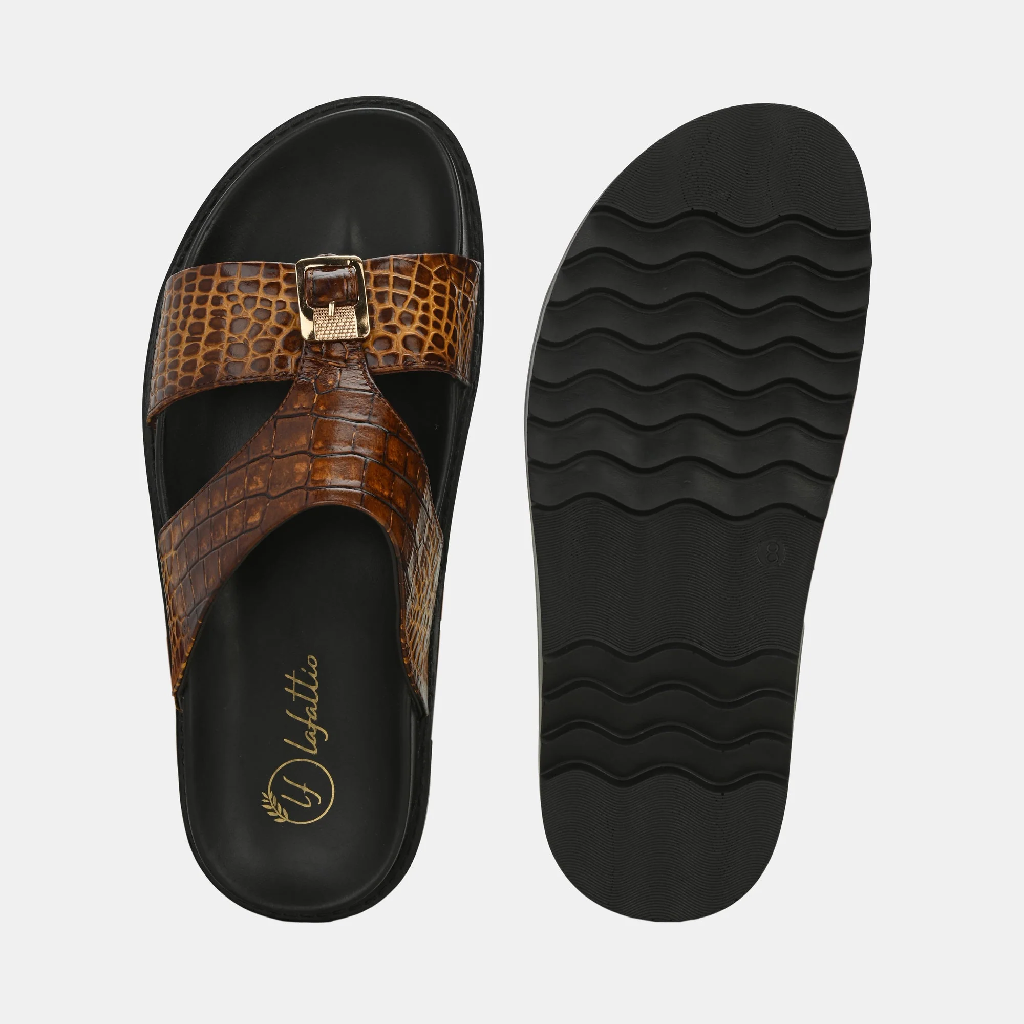 Tan Arba Slippers By Lafattio - Image 6